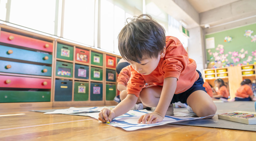 1日の流れ クラス活動 5歳児のみ|かがやき認定こども園 | 社会福祉法人 愛和福祉会